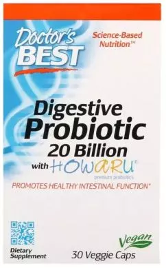 Пробиотики Doctor's Best Digestive Probiotic 30 капсул (753950003620)