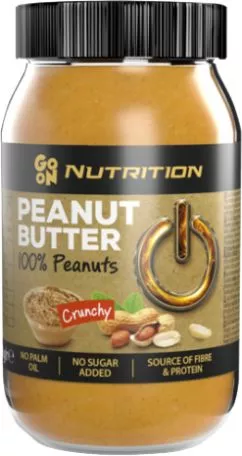 Арахисовая паста GO ON Nutrition Peanut butter crunchy 100% 900 г (5900617041142)