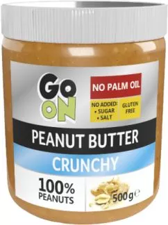 Арахисовая паста GO ON Nutrition Peanut butter crunchy 500 г (5900617038265)
