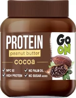 Арахисовая паста GO ON Nutrition Protein Peanut butter 350 г Cacao (5900617039811)