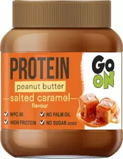 Арахисовая паста GO ON Nutrition Protein Peanut butter 350 г Salted Caramel (5900617039798)