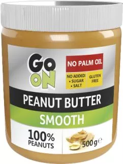 Арахисовая паста GO ON Nutrition Peanut butter smooth 500 г (5900617038289)