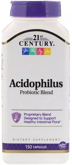 Смесь пробиотиков 21st Century Acidophilus 150 капсул (740985229286)