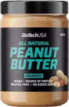 Заменитель питания BioTech Peanut Butter 400 г Хрустящий (5999076235117)