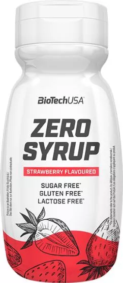 Замінник харчування BioTech Zero Syrup 320 мл полуниця (5999076233106)
