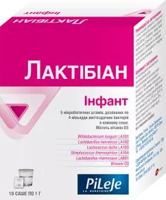 Диетическая добавка PiLeJe Лактибиан Инфант пробиотик 10 саше (3401597595776)