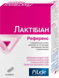 Диетическая добавка PiLeJe Лактибиан Референс пробиотик 10 капсул (3401560504477)