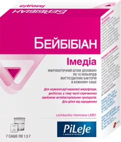 Диетическая добавка PiLeJe Бейбибиан Имедиа пробиотик 7 саше (3701145600076)