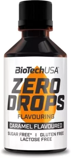 Ароматизовані краплі Biotech Zero Drops 50 мл карамель (5999076233823)