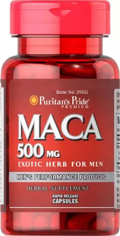 Потенцер Puritan's Pride Maca 500 мг 100 капсул (25077391028)