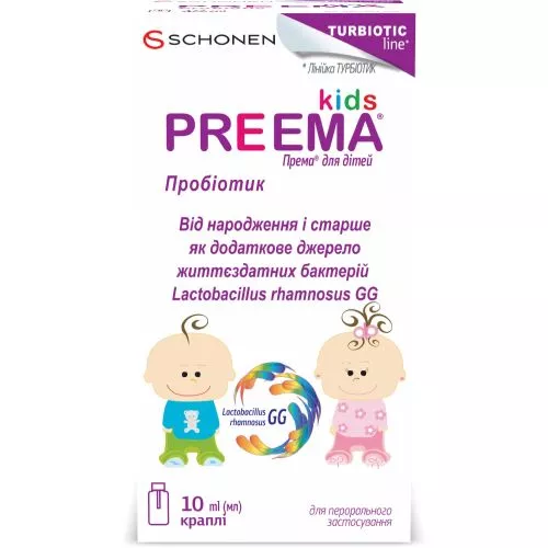 Према краплі для регулювання мікрофлори кишковика для дітей 10 мл (000000400) - фото №2