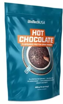 Горячий протеиновый шоколад Biotech Hot Chocolate 450 г шоколад (5999076240159)