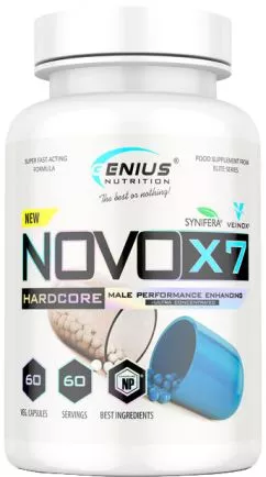 Стимулятор тестостерону Genius Nutrition Novo X7 60 капсул (7356798294156)