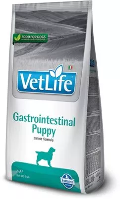 Сухий лікувальний корм Farmina Vet Life Gastrointestinal Puppy дієт.харчування для цуценят, при захворюванні ШКТ, 2 кг