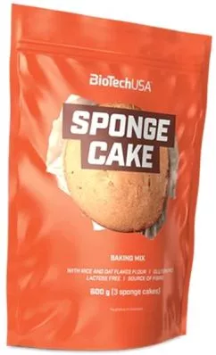 Смесь для выпечки бисквитов BiotechUSA Sponge Cake Baking mix 600 г (5999076248100)