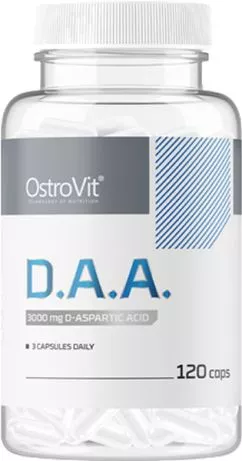 Бустер тестостерону OstroVit D.A.A. 120 капсул (5903933911168)
