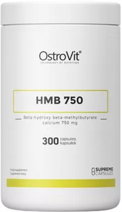 Бустер тестостерону OstroVit Supreme Capsules HMB 750 300 капсул (5903246226164)