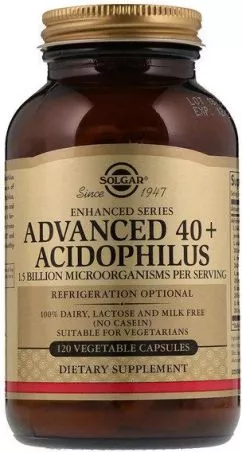 Вітаміни Solgar Advanced 40+ Acidophilus 120 к (33984000292)