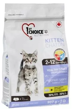 Сухой корм 1st Choice Kitten Healthy Start 907 г (65672290012)