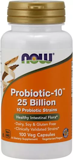 Диетическая добавка Now Foods Пробиотик-10 25 миллиардов 100 к (733739029331)