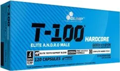 Тестостероновий бустер Olimp T-100 Hardcore Mega 120 капсул (5901330038976)