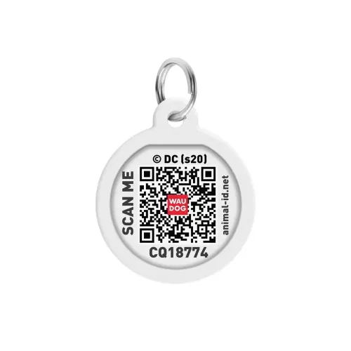 Collar WAUDOG Smart ID Адресник с QR паспортом «Бэтмен лого» ⌀ 25 мм (C0625-1006) - фото №2