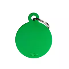 Медальон-адресник My family кружок маленький (зеленый) (MFB39)