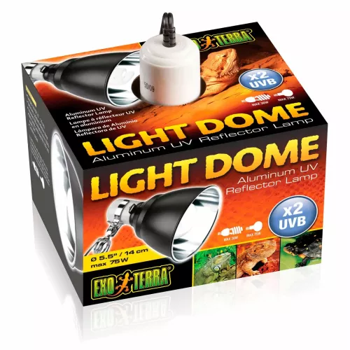 Плафон для лампи Exo Terra «Light Dome» з алюмінієвим рефлектором E27, d=14 см (PT2055) - фото №2