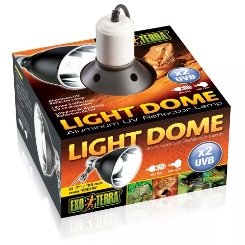 Плафон для лампи Exo Terra «Light Dome» з алюмінієвим рефлектором E27, d=18 см (PT2057) - фото №2