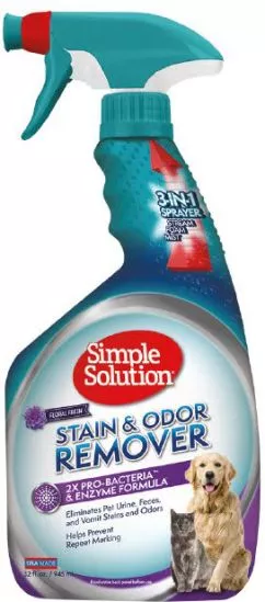 Засіб для нейтралізації запахів і видалення плям Simple Solution Stain & Odor Remover Floral Fresh Scent 945 мл (ss11892N-12P)