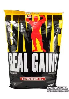 Гейнер Universal Nutrition Real Gains 4.8 кг Strawberry Ice Сream (039442012623)