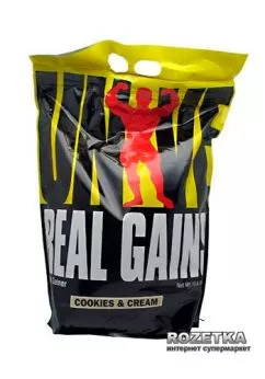Гейнер Universal Nutrition Real Gains 4.8 кг Cookies & Cream (039442012647)