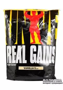 Гейнер Universal Nutrition Real Gains 4.8 кг Vanilla Ice Сream (039442012630)