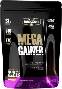 Гейнер Maxler Mega Gainer 1 кг Полуниця (4014871027703)