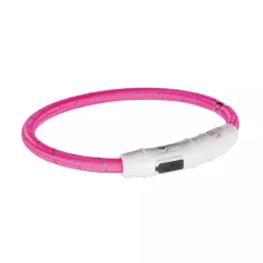 Trixie USB Flash Нашийник для собак L-XL 65 см / 7 мм розовий (12708)