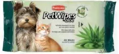 Очищувальні вологі серветки Padovan Pet Wipes Aloe 40 шт (PP00462)