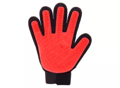 Перчатка True Touch для вычесывания шерсти красная (164-12323897)