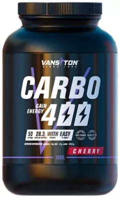 Гейнер Vansiton CARBO 400 Cherry 1500 г (4820106592348)