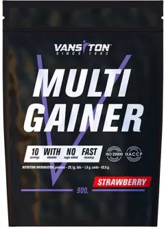 Гейнер Vansiton Multigainer 900 г Strawberry (4820106591136)