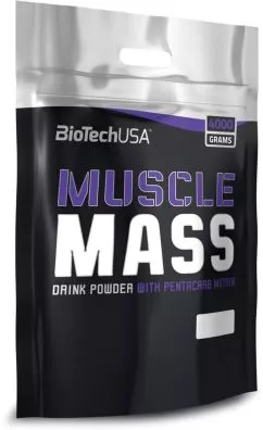 Гейнер Biotech Muscle Mass 4000 г Полуниця (5999076237920)