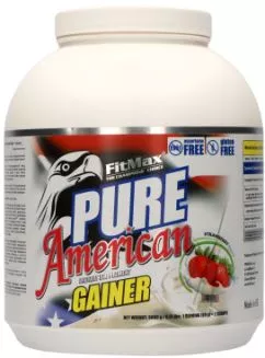 Гейнер FitMax Pure American Gainer 3000 г Клубника (1000000000133)