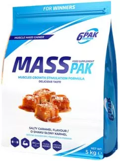 Гейнер 6PAK Nutrition Mass Pak 5000 г Соленая карамель (5902811813600)