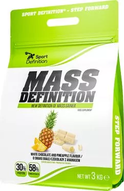 Гейнер Sport Definition Mass Definition 3000 г Белый шоколад Ананас (5902811807470)