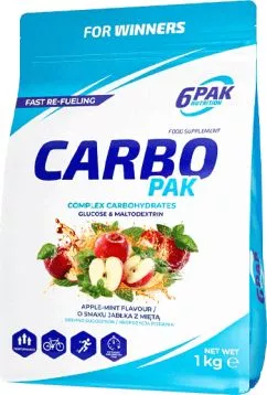 Диетическая добавка 6PAK Nutrition Carbo Pak 1000 г Яблоко-мята (5902811812672)
