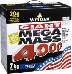 Гейнер Weider Giant Mega Mass 4000 7 кг Ваніль (786951985008)