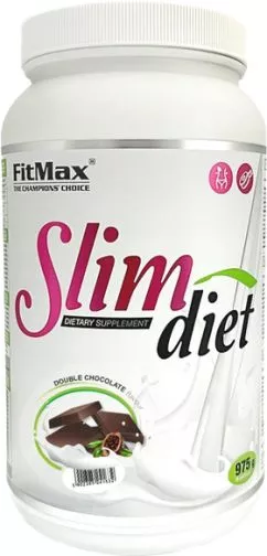Гейнер Fitmax Slim Diet 975 г Jar Двойной шоколад (5907776170102)