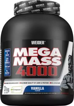 Гейнер Weider Mega Mass 4000 3 кг Ваниль (4044782325353)