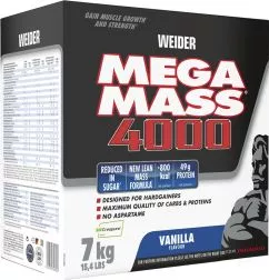 Гейнер Weider New Formula Mega Mass 4000 7 кг Ваниль (4044782326053)