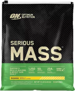 Гейнер Optimum Nutrition Serious Mass 5.45 кг Банан (748927028874)