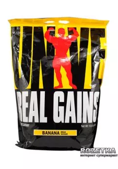 Гейнер Universal Nutrition Real Gains 4.8 кг Banana Milkshake (039442012609)